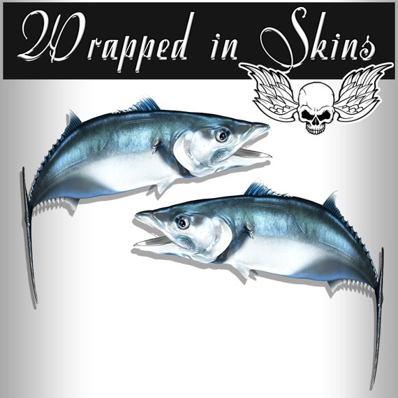 King Mackerel Decals Fish Stickers Tackle Box RV Truck Trailer AFP-0027