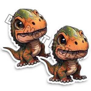 Decals Assorted Dinosaur Reptile Stickers! Choose from 4 styles and choose from different sizes