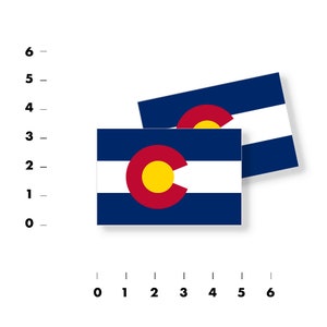 Colorado Flag Decal Arizona Flag Sticker Colorado State Flag Choose Size and Amount