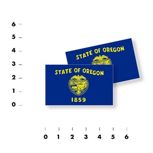 Oregon State Flag Vinyl Decal Stickers - assorted sizes