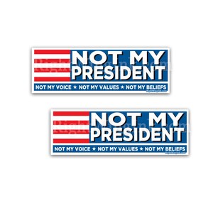 Trump Bumper Stickers 10 Pack - President - 9 Inch Wide - Red - Wrapped In Ink