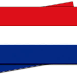 Holland Flag Vinyl Decal Sticker - 2 Pack
