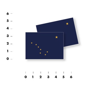 Alaska State Flag Vinyl Decal Stickers - assorted sizes