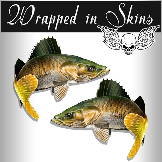 24 Walleye Fish RV Decals Boat Graphics Set of 2 Mirrored Vinyl Graphics  Boat RV Choose Laminated or Unlaminated RV3 -  Canada