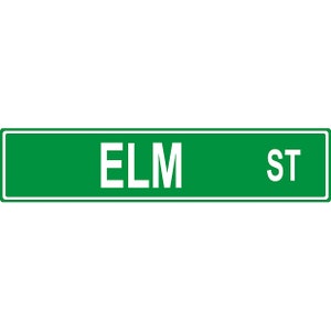 YOUR LAST NAME Customized Street Sign Personalized Metal Street Sign Replica 4&quot;x18&quot; Aluminium with pre-drilled holes for easy hanging