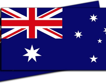 Australia - Australian Flag Vinyl Decal Sticker - 2 Pack