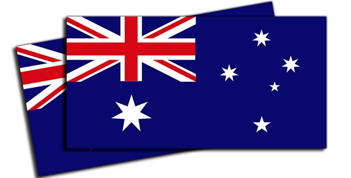 Australia - Australian Flag Vinyl Decal Stickers - Choose from different sizes