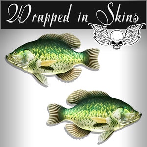 Crappie Decals Fishing Stickers Tackle Box RV Truck Camper Trailer AFP-0015