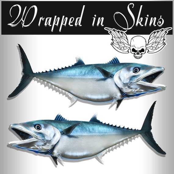 King Mackerel Decals Fish Stickers Tackle Box RV Truck Trailer AFP-0027