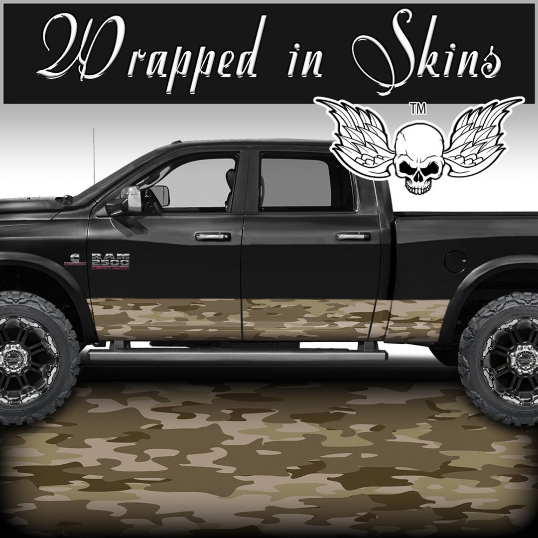 Rocker Panel Wrap - Desert Camo Rocker Wrap - Desert Camouflage ...