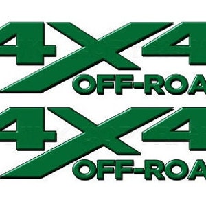 4x4 Off Road (Choose Color) Truck Bed Decals | Set of 2 vinyl graphic stickers | Premium vinyls and inks for 4WD vehicle  FLATTOP 4x4&#39;s