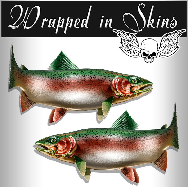 24 Trout RV Decals Boat Graphics Set of 2 Mirrored Etsy