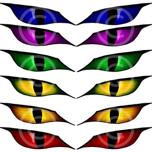 Monster Eye Stickers Dragon Eyes Lizard Eyes Demon Eyes Evil Eyes Vinyl Decals Indoor Outdoor Adhesive Scary Eyeball Stickers