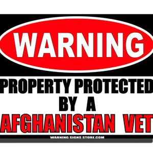 AFGHANISTAN VET Funny Metal Sign Great Gift for Veterans -#260