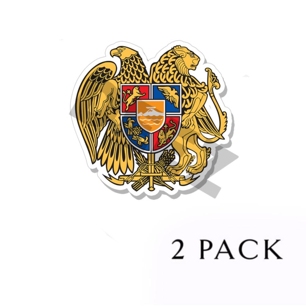 Jerusalem City Flag Souvenir Sticker - Coat Of Arms Shield Decal For Car Or Laptop