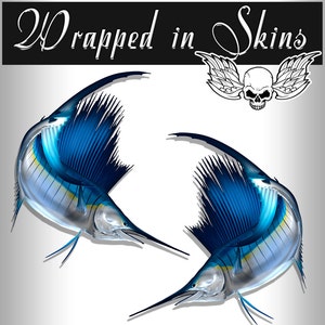 Sailfish Decals Fish Stickers Fishing Stickers Tackle Box RV Truck Camper Trailer AFP-0061