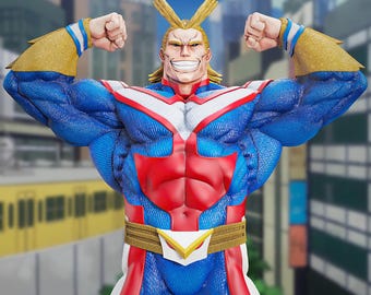 Anime Hero STL 3D Print Figurine | Battle Pose Statue (Digital Download)
