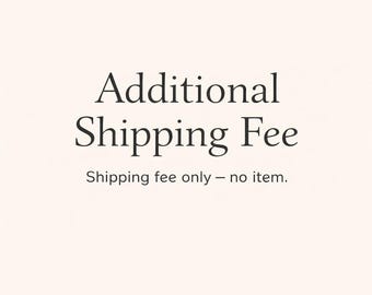 Additional Shipping Fee (for re-delivery)