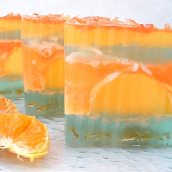 Tangerine Sunrise with oatmeal and jojoba oil (vegan friendly) BIG BAR