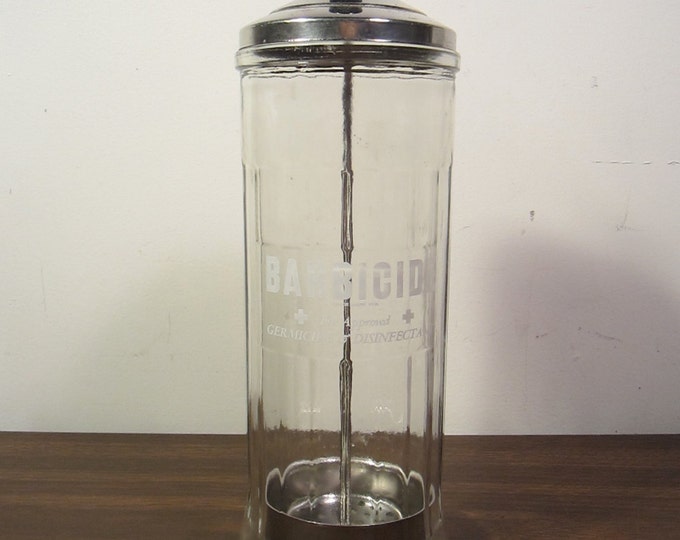Vintage Barbicide Jar Etsy