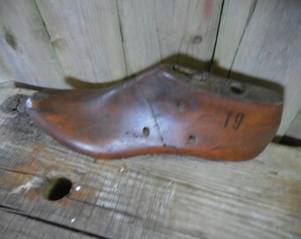 Vintage Stuart Cobblers Wooden Shoe Mold