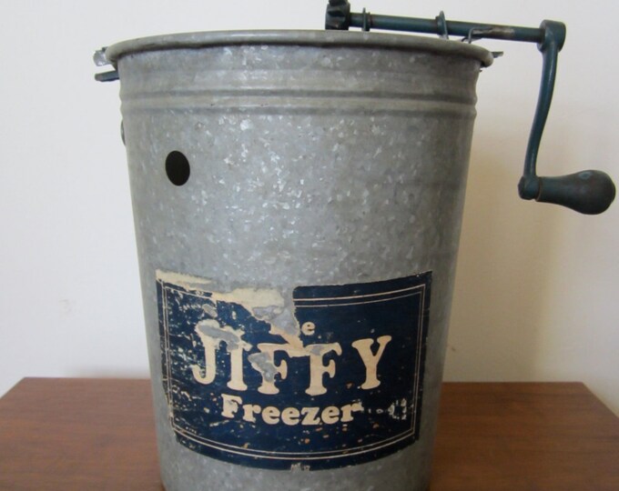 Antique Jiffy Ice Cream Maker Etsy