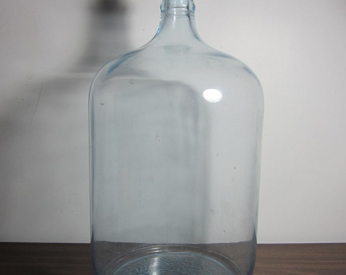 Vintage Glass Water Cooler Bottle 5 Gallon Etsy