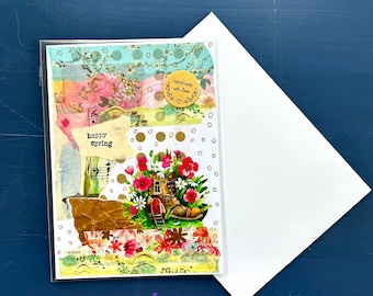 Mailed for you! Handmade Greeting Card