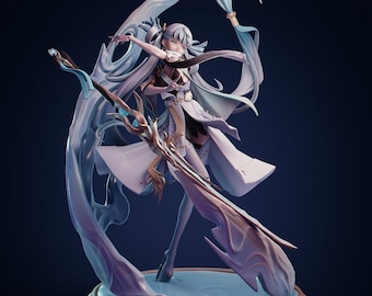 Jinhsi STL Anime Girl Model 3D do druku z żywicy i FDM