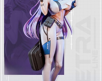 NIKKE Folkwang STL Anime Girl Model 3D Print Elegancka figurka do żywicy i FDM