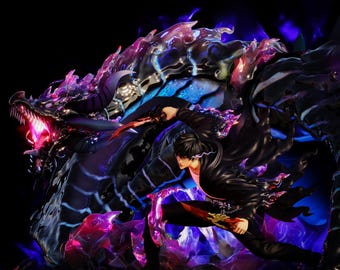 Shadow Monarch Warrior STL – Dark Summoner King – Model 3D do druku żywicznego i FDM w anime Shadow Fighter