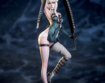 Model 3D repliki dziewczyny z anime Kaine'a Niera w formacie STL do druku żywicy i FDM