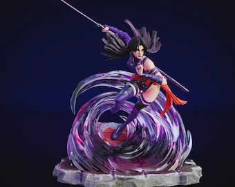 Psychic Ninja Assassin STL – Telekinetisk Blade Fighter – Futuristisk Stealth Warrior 3D-utskriftsmodell för resin och FDM