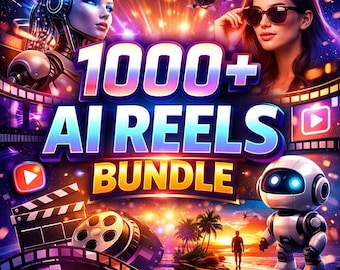 1000+ AI Reels Bundle | Viral Short Videos for Instagram, TikTok & YouTube | Faceless Content | Instant Download