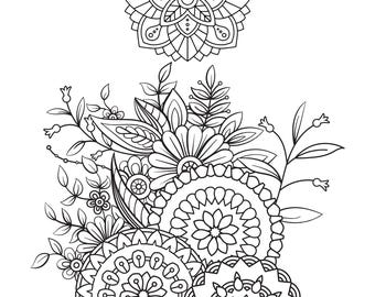 Mandala Coloring Pages for Adults | Anti-Stress Art (Digital Download PDF)