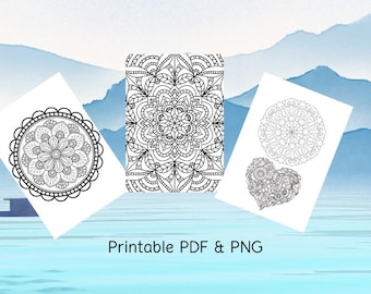 Mandalas para colorear para adultos: 15 diseños imprimibles (PDF y PNG)