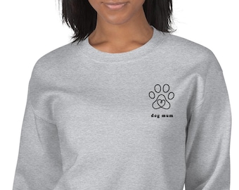 Cadeau personnalisé pour maman de chien, sweat-shirt personnalisé pour maman de chien, cadeau personnalisé pour maman de chien, motif empreinte de patte