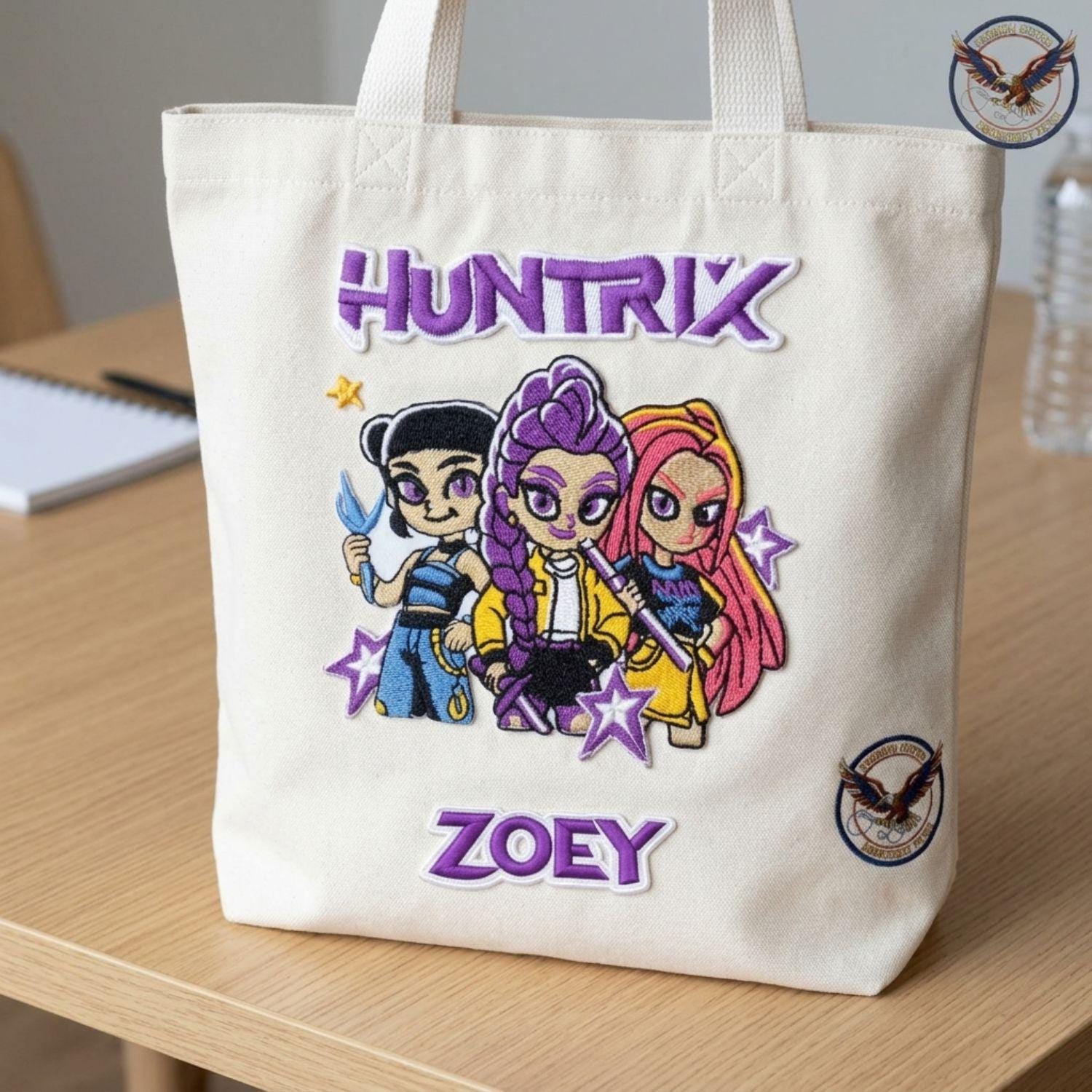 Huntrix Patch Huntrix Kpop Embroidered Patch, Custom Name Iron on Sew Applique - Etsy