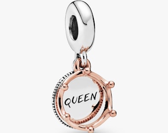 Berlockarmbandspärla, Regal Crown Dangle, Queen Regal Smycken