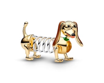 Braccialetto con ciondoli, ciondolo Slinky di Toy Story Disney Pixar, gioielli Disney Pixar, gioielli giocattolo Disney Pixar, gioielli giocattolo Pixar, regalo per lei