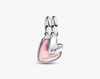 Charm-armbandspärla, delbar mor-dotter-hänge, delbara morsmycken, mor-dotter-smycken, dotter-hänge
