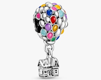 Berlockarmbandspärla, Disney Pixar Up House ballongberlock, Disney Pixar smycken, Disney Pixar Up smycken, Pixar Up smycken, Up House smycken