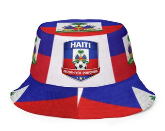 Haiti Flag Reversible Bucket Hat – World Cup Fan Edition | Unisex Streetwear Hat