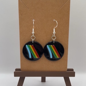 ARC Raiders Earrings | 1" Dangle or 1/2" Stud | Glossy Resin Shimmer Gaming Jewelry