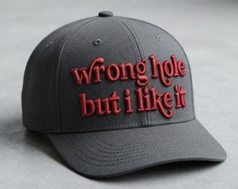 3D Puff Embroidery Design, Funny Hat Cap File (Digital Download)