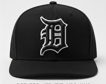 Old English digital font 3D puff embroidery design Hat,  Gothic, Serif Letters
