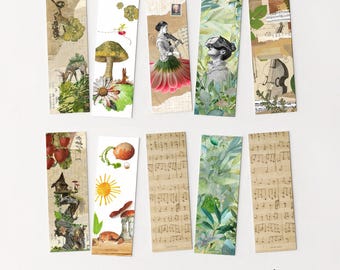 Marque-page illustré poétique – Illustration originale, accessoire lecture artistique