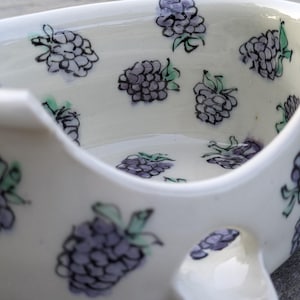 Ceramiczny uchwyt na gąbkę, ręcznie malowany pojemnik na zlew kuchenny | Cottagecore Floral Pottery | Ręcznie robione dekoracje kuchenne
