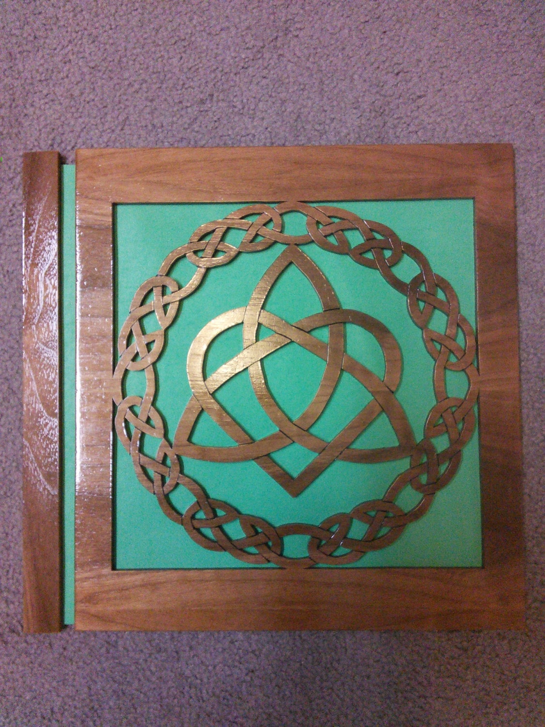 Celtic Trinity Knot With Heart Etsy