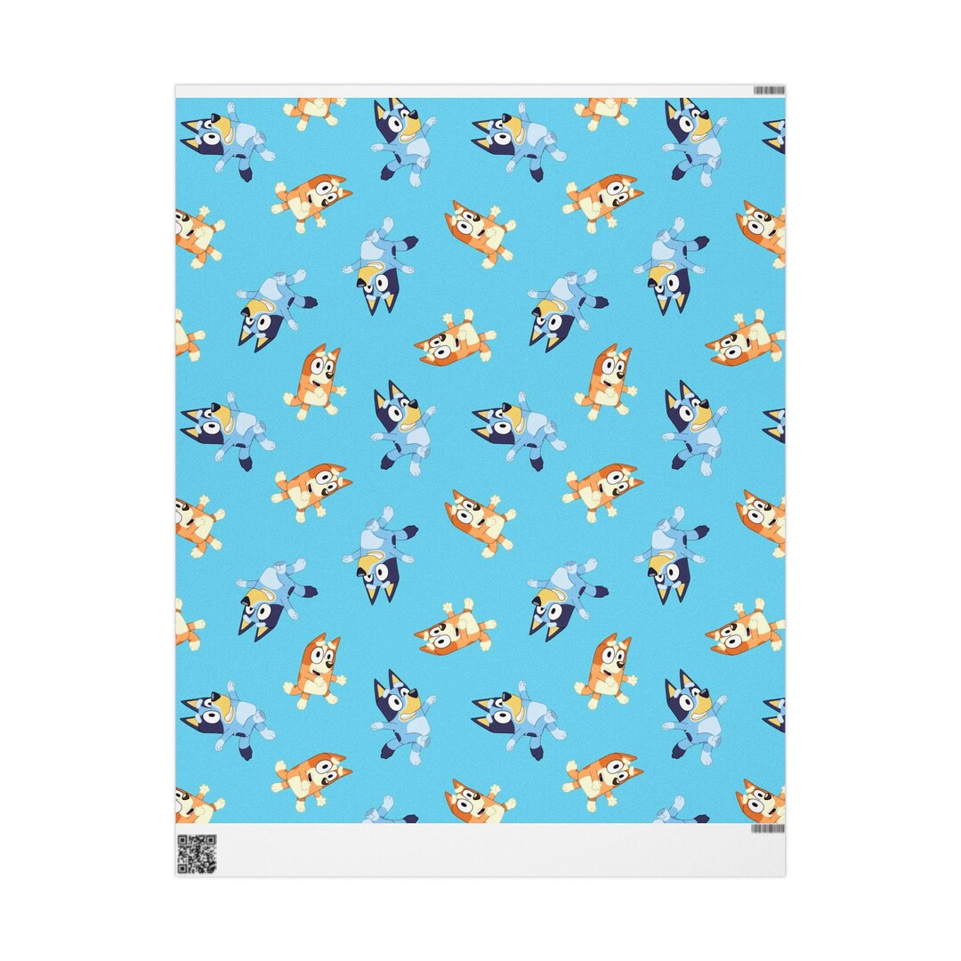 Bluey Characters Wrapping Paper - Etsy